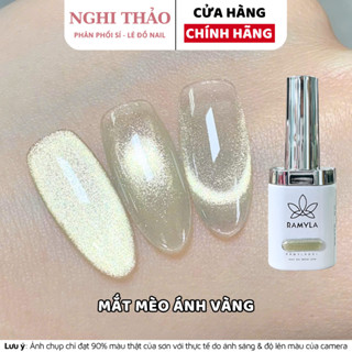 Sơn gel mắt mèo ánh vàng RAMYLA Nghi Thảo Nails