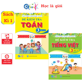  Sách - Combo Đề Kiểm Tra Toán và Tiếng Việt Lớp 3 - Học Kì 1 - Cánh Diều  2 cuốn  
