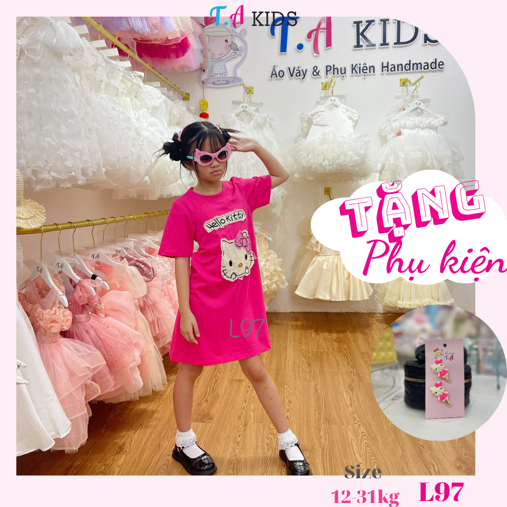Váy thun hello kitty T.A Kids 12-36kg L62- L97