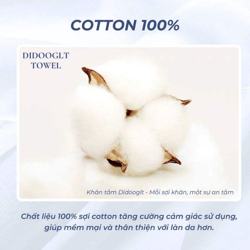 Khăn Tắm Cotton DIDOOGLT TOWEL 60x120cm Mềm Mại Không Phai Màu Thâm Hút Tốt | BigBuy360 - bigbuy360.vn