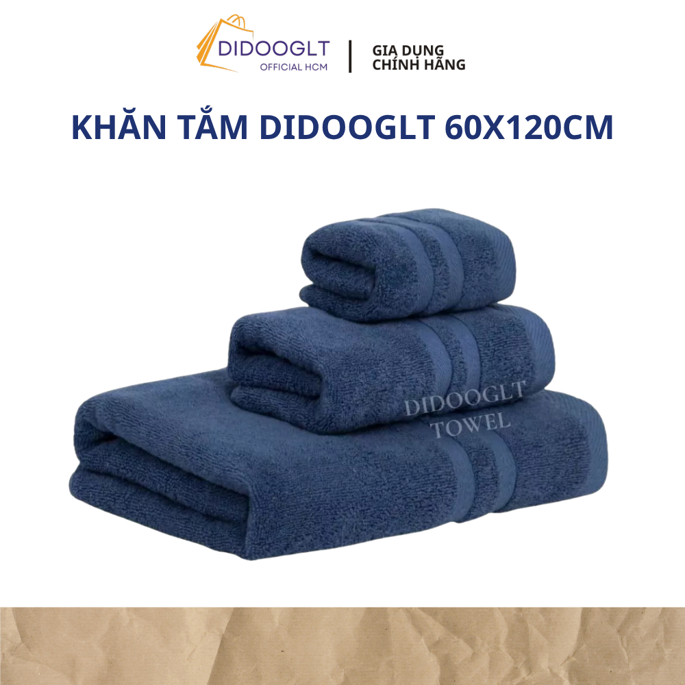 Khăn Tắm Cotton DIDOOGLT TOWEL 60x120cm Mềm Mại Không Phai Màu Thâm Hút Tốt