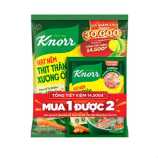 Hạt Nêm Knorr Thịt Thăn, Xương Ống & Tuỷ - Bổ Sung Vitamin A, Muối I-ốt, Món Ngon Thấm Vị Đậm Đà (400g)