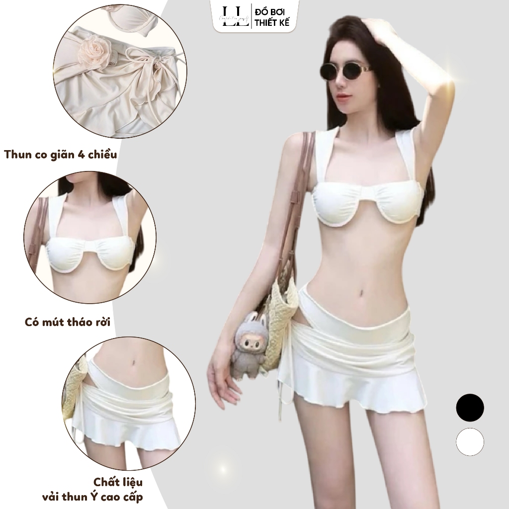 Bikini 2 Mảnh L&L BIKINI Thiết Kế Dây Bản To Gợi Cảm Có Gọng Nâng Đỡ Vòng 1 Kèm Chân Váy Sang Trọng | BigBuy360 - bigbuy360.vn