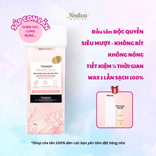 SÁP WAX LÔNG CON LĂN NOWAX Hương PEARL SILK - lựa chọn tốt nhất cho waxing chân tay lưng bụng ngực