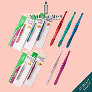 Nhíp nhổ lông mày Kềm Nghĩa N402 N406 N425 chính hãng - Nhíp inox đầu xéo, đầu ngang thép không gỉ