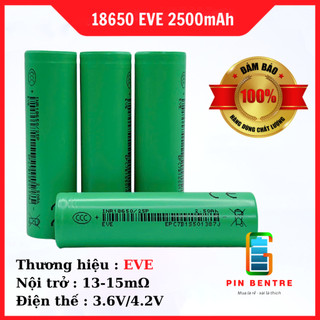 Cell pin 18650 EVE 25P 2500mah xả 12C 30A hàng mới chính hãng EVE 