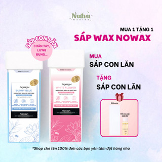 (MUA 1 TẶNG 1) Sáp wax lông con lăn Nowax kèm dụng cụ - dành cho waxing chân, tay, lưng, bụng, ngực.