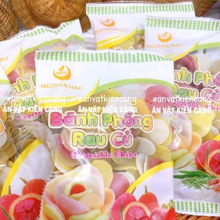 Bánh phồng tôm rau củ Nguyên Hậu (gói 180g), bánh phồng tôm ngũ sắc