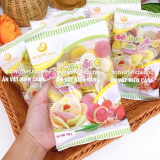 Bánh phồng tôm rau củ Nguyên Hậu (gói 180g), bánh phồng tôm ngũ sắc