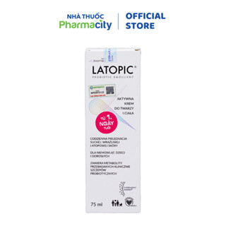 Kem dưỡng ẩm Latopic Face And Body Cream  dưỡng da mịn màng, dưỡng ẩm da (Tuýp 75ml)