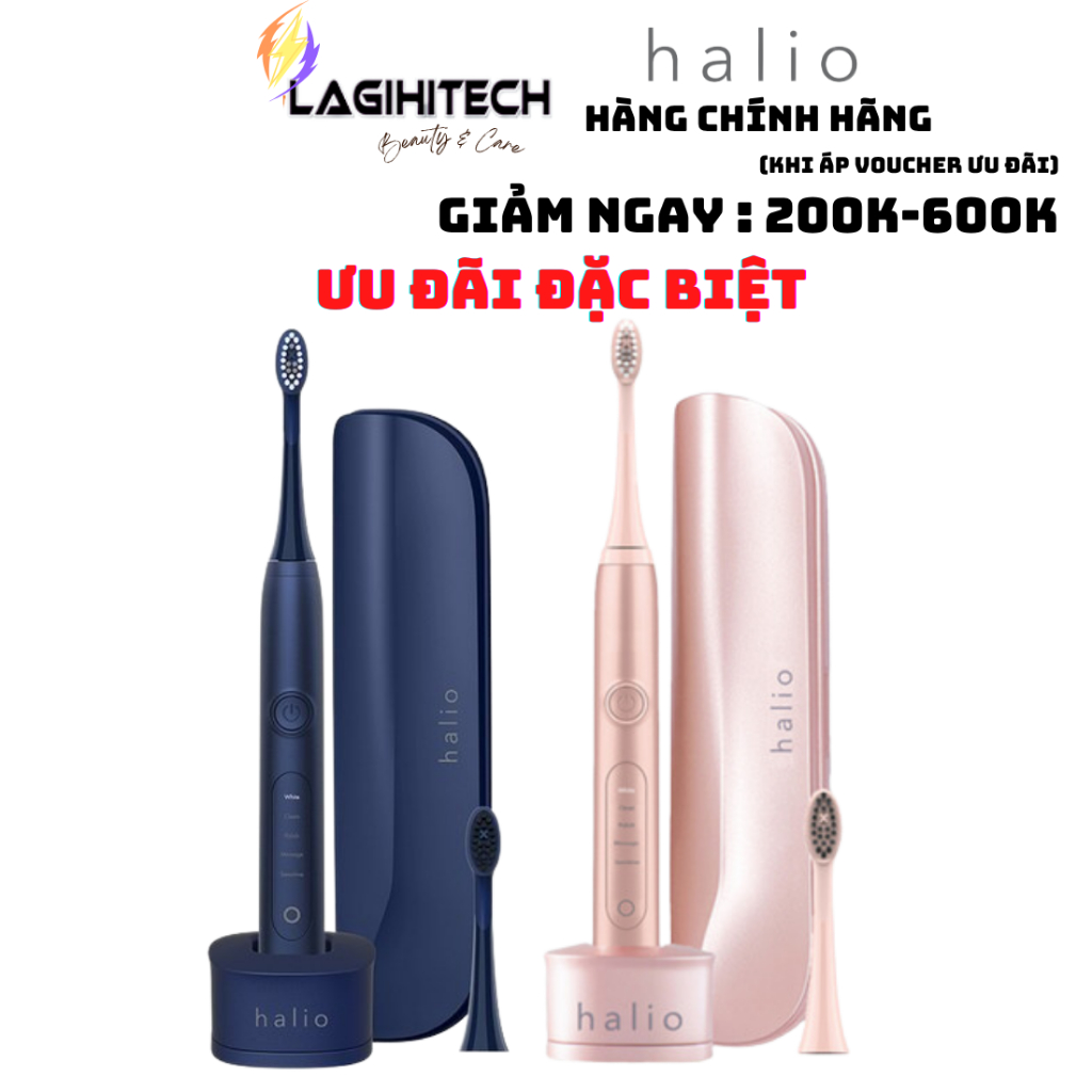 [LIVE] Bàn Chải Điện Halio Sonic Whitening PRO Toothbrush - Chính Hãng - BH 2 năm