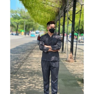 ĐỒ LAM ĐI CHÙA ĐỒ LAM PHẬT TỬ mã s1  nhật nam vải linen gân