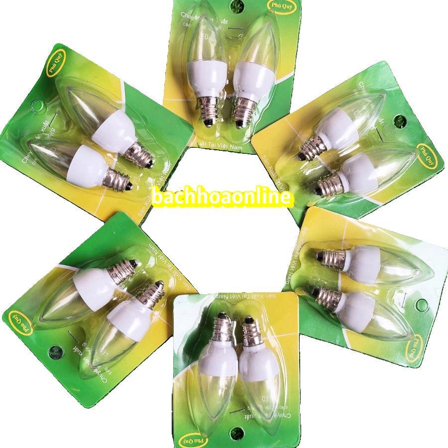 10 bóng đèn trái ớt led trắng