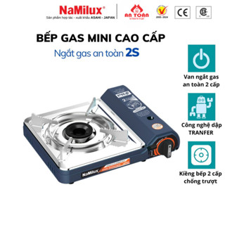 Bếp Gas Mini/ Du Lịch Cao Cấp NaMilux PL2021PS/ Van Ngắt Gas An Toàn 2 Cấp Tự Động - Giải Pháp Chống Nổ/ Hàng Chính Hãng