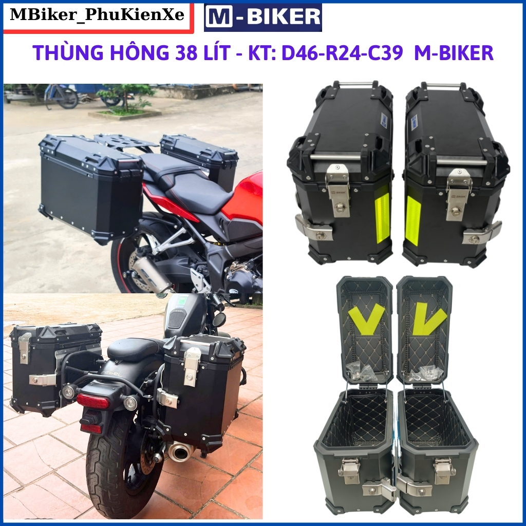 𝐌𝐁𝐢𝐤𝐞𝐫_ Thùng hông xe, thùng hông 38l, 28l-26l-16l, thùng hông nhôm, chính hãng mbiker