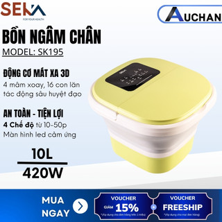  Bồn ngâm massage chân Seka SK-195 gấp gọn con lăn tự động màn hình cảm ứng bảo hành 12 tháng 