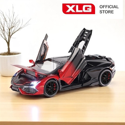 Mô hình xe thể thao Lamborghini Revuelto 1:24 [Red-Black] – Có Phun Khói