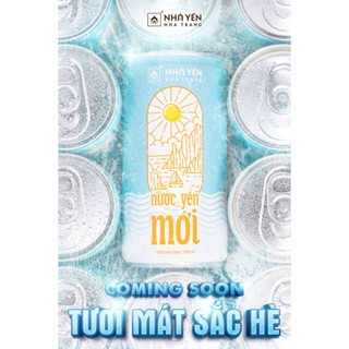 Nước Yến Lon- Nước Yến Mới 7,5% yến- Nhà Yến Nha Trang/ hộp 6 lon- Mua 2 hộp tặng 1 lon cùng loại