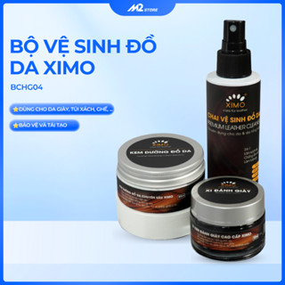 Bộ vệ sinh đồ da XIMO làm sạch làm mới bảo vệ cho da giày, túi ví, áo, ghế da BCHG04