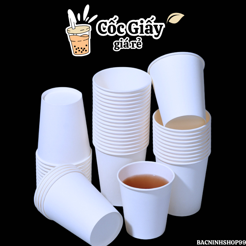 [50 Chiếc] Cốc giấy 210ml_7oz cao cấp dùng 1 lần