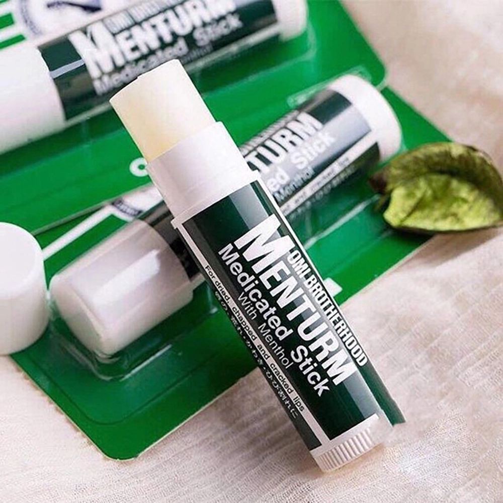 Son Dưỡng Môi Omi Menturm Brotherhood Menturm Medical Lip Balm Stick (4g) Nhật Bản Dưỡng Ẩm Mềm Môi | BigBuy360 - bigbuy360.vn
