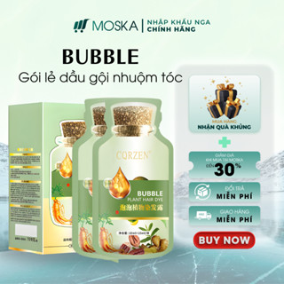 Gói Lẻ Dầu Gội Phủ Bạc Tóc BUBBLE - Thảo Dược Nhân Sâm, Tóc Bóng Mượt, Khoẻ Mạnh, Thơm Lâu Không Rát Da Đầu | Moska Shop