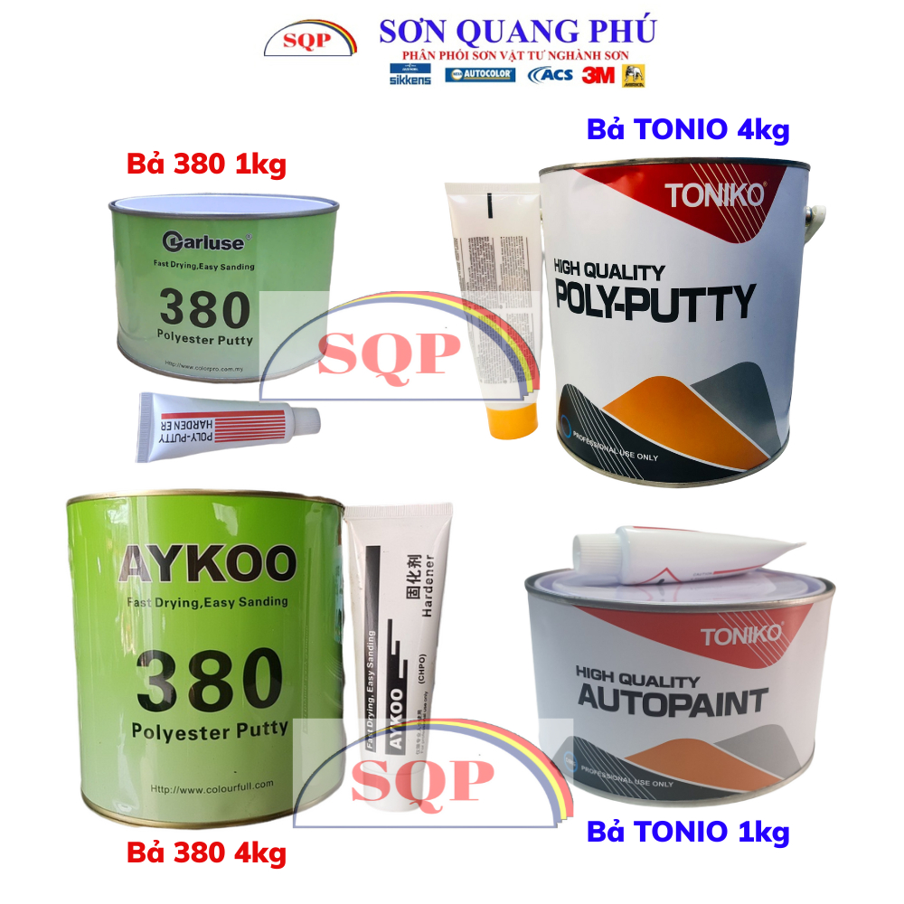 Matit Bả Aykoo 380 4kg, Bột Trét Đa Năng Cho Ô Tô, Gỗ, Xây Dựng bột bả nền SONQUANGPHU323