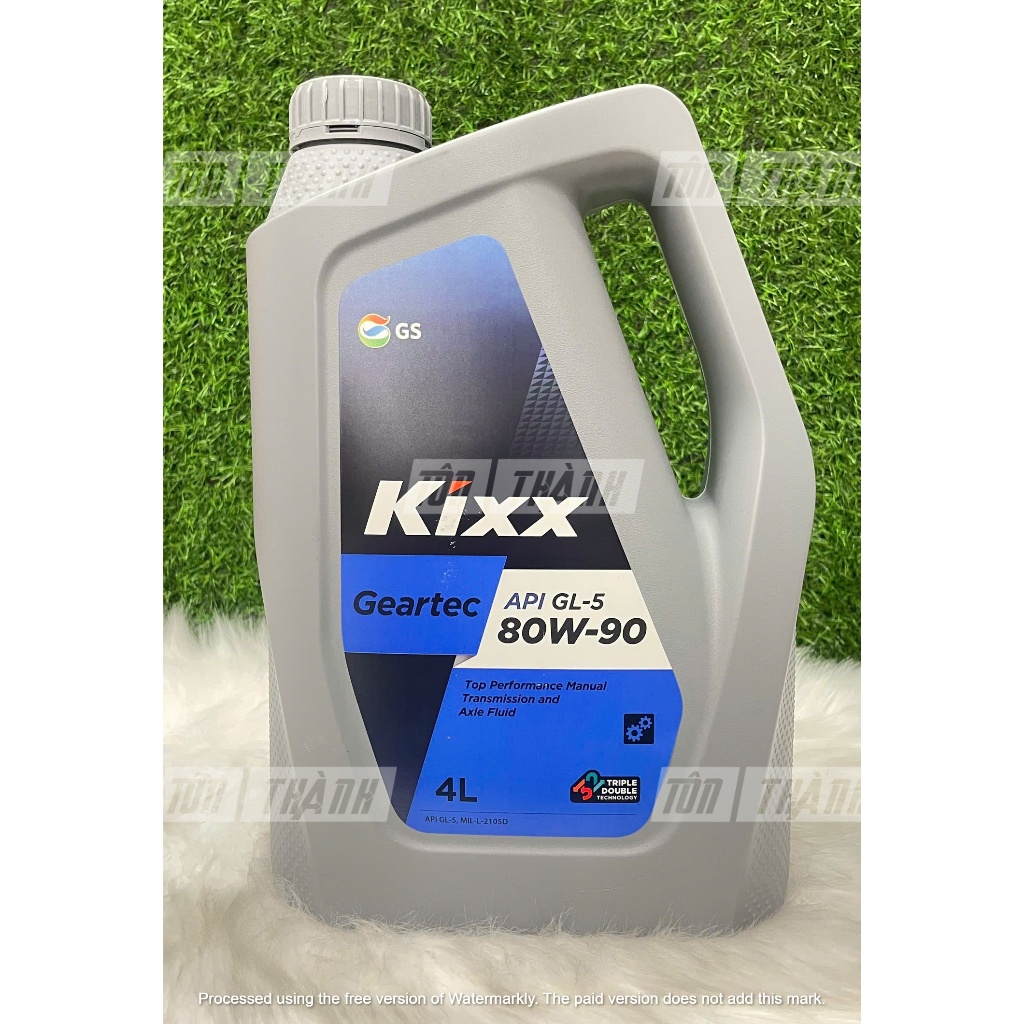 [ CHÍNH HÃNG ] Dầu Hộp Số Sàn Và Cầu Xe Kixx Geartec GL-5 80W90 (4 Lít)
