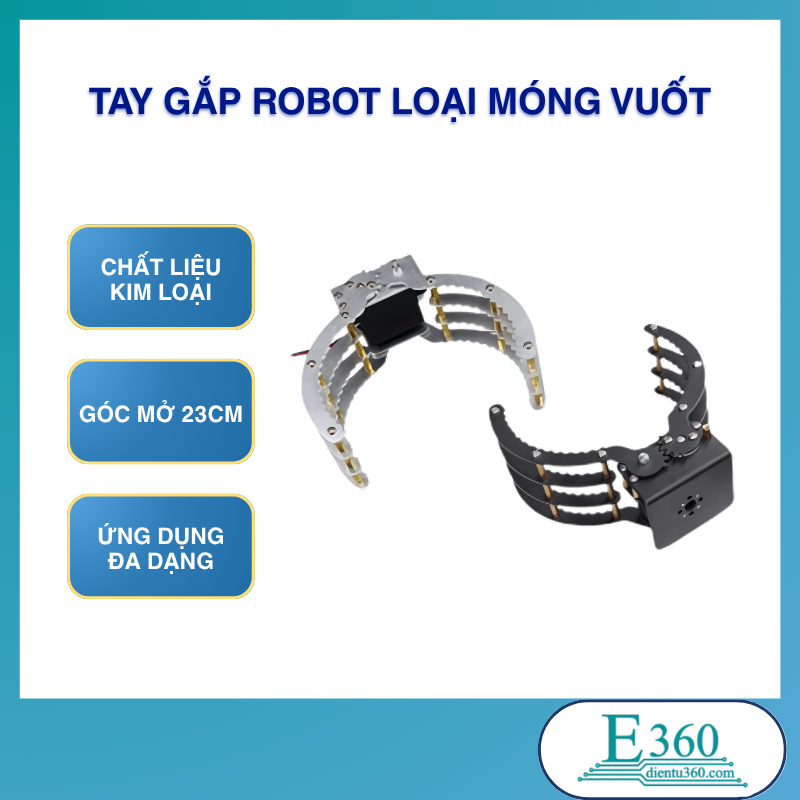 Tay Gắp Robot Móng Vuốt – Phụ Kiện Cánh Tay Robot DIY