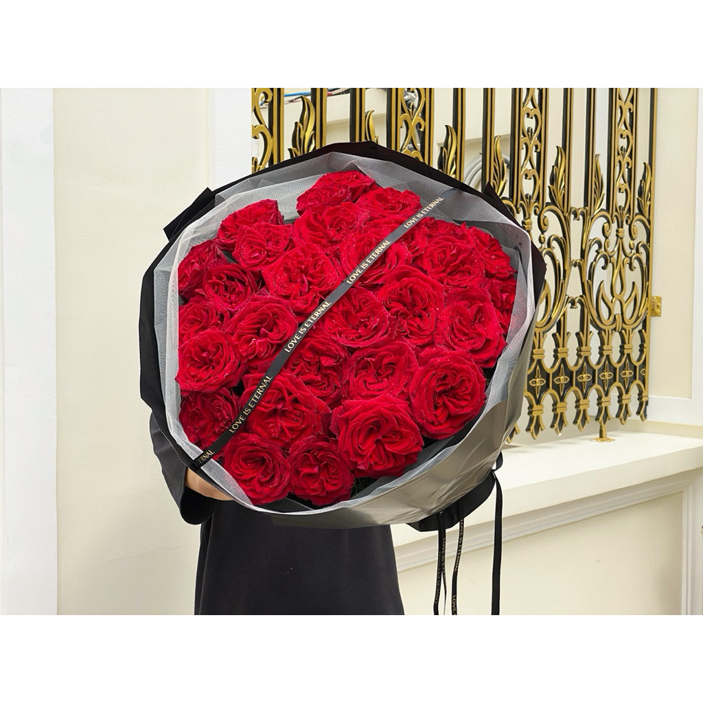 BÓ OHARA ĐỎ 25 - 30 BÔNG TƯƠI