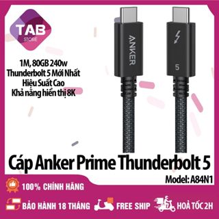 Cáp Anker Prime Thunderbolt 5 1M 80G 240w A84N1 - Bảo Hành 18 Tháng
