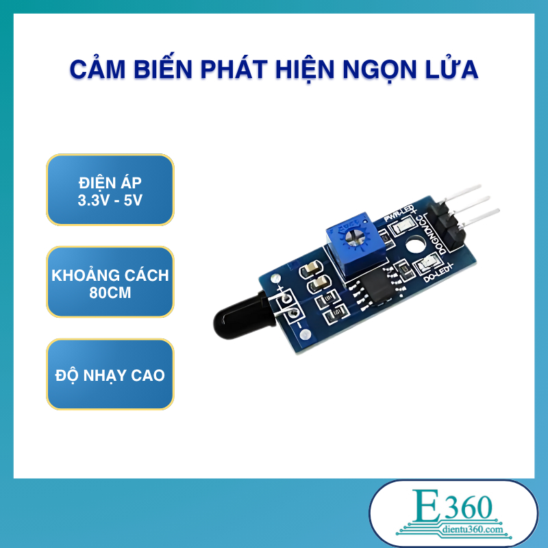 Cảm Biến Phát Hiện Ngọn Lửa – Cảm Ứng Nhạy, Phản Hồi Nhanh