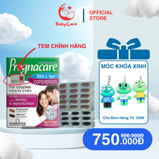 [CHÍNH HÃNG] Viên Uống Tăng Thụ Thai Conceptive Pregnacare Him and Her Bổ Trứng - Tinh trùng 60 viên