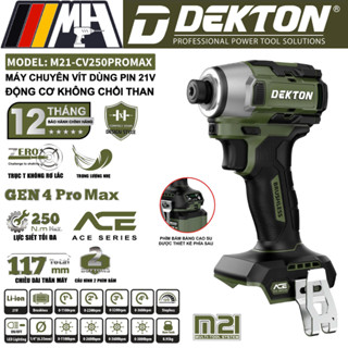 [CHÍNH HÃNG] Máy Siết Vít Dekton M21-CV250PROMAX – Pin 21V Không Chổi Than, Lực Siết 250Nm, Nhỏ Gọn