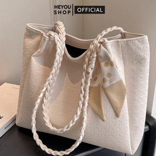 Túi tote da đựng vừa A4, túi xách đeo vai có khóa kéo đi làm, đi học phong cách thanh lịch nhẹ nhàng Hàn Quốc HY21