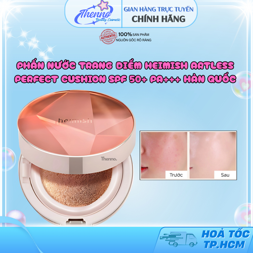 Phấn Nước Trang Điểm H​e​i​m​i​sh Artless Perfect Cushion SPF 50+ PA+++ Hàn Quốc