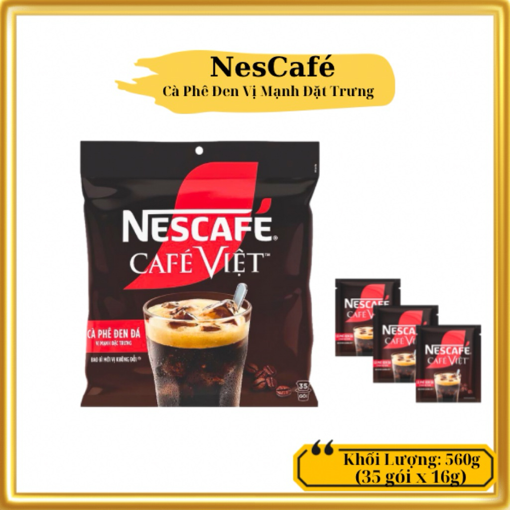 Cà phê đen đá NesCafé Café Việt gói 560g date xa