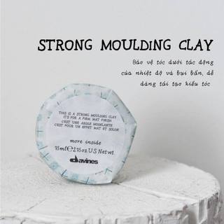 Sáp tạo kiểu cứng mờ Davines More Inside Strong Moulding Clay -Sáp khô giữ nếp siêu cứng Strong Dry Wax 75g