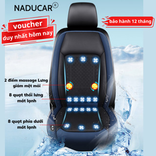  Đệm Ghế Ô Tô Làm Mát Ô Tô Áo Ghế Điều Hòa 16 Quạt Siêu Mát tích hợp massage Lưng Cao Cấp Chất Liệu êm ái,thông thoáng 