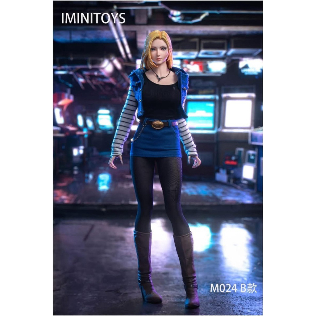 MÔ HÌNH IMINITOYS - DRAGON BALL - ANDROID 18 - 1/6 SILICON ACTION FIGURE.