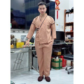 ĐỒ LAM ĐI CHÙA ĐỒ LAM PHẬT TỬ mẫu nhật nam vải linen gân