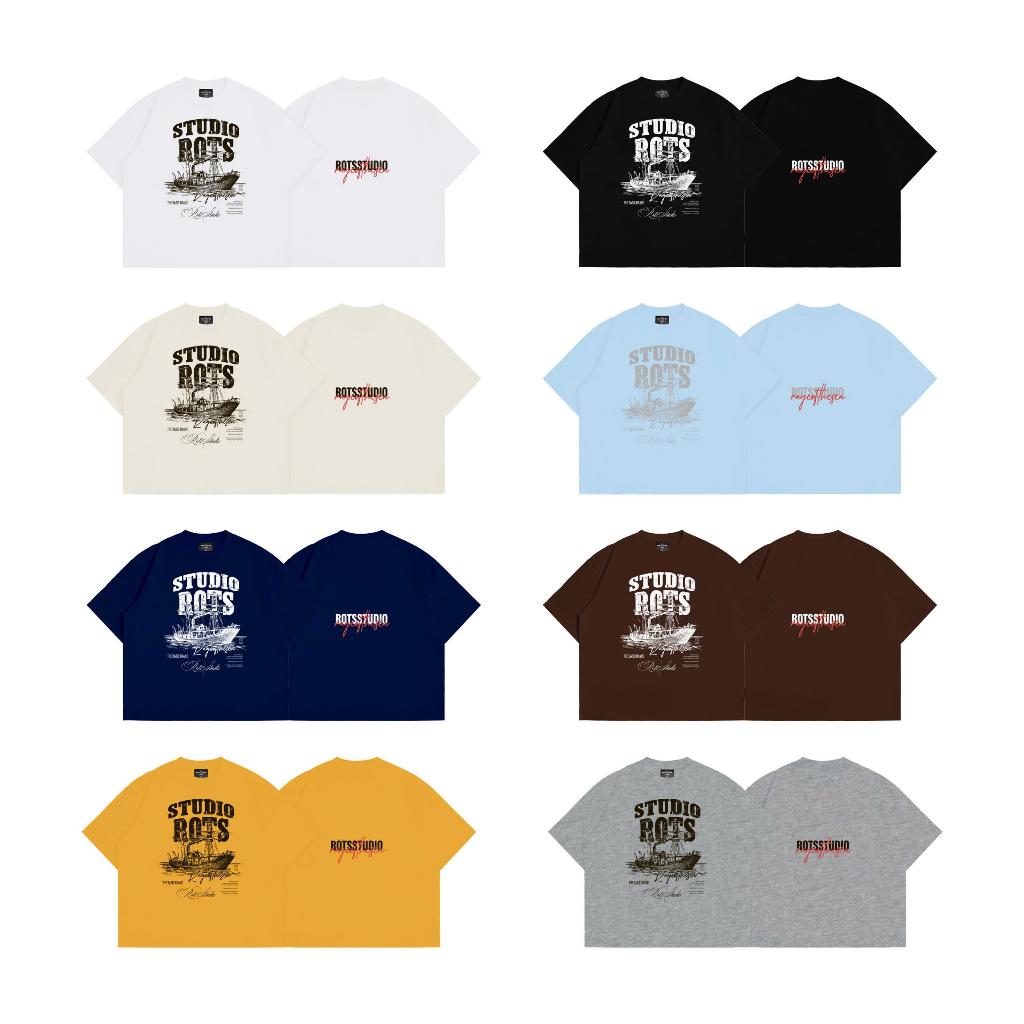 (TẶNG CARTON+PHẦN QUÀ)Áo Thun/T-shirt Cổ Tròn Unisex Form Âu Cotton 250GSM Rage Of The Sea (ROTS STUDIO)-"MY SEA" | BigBuy360 - bigbuy360.vn