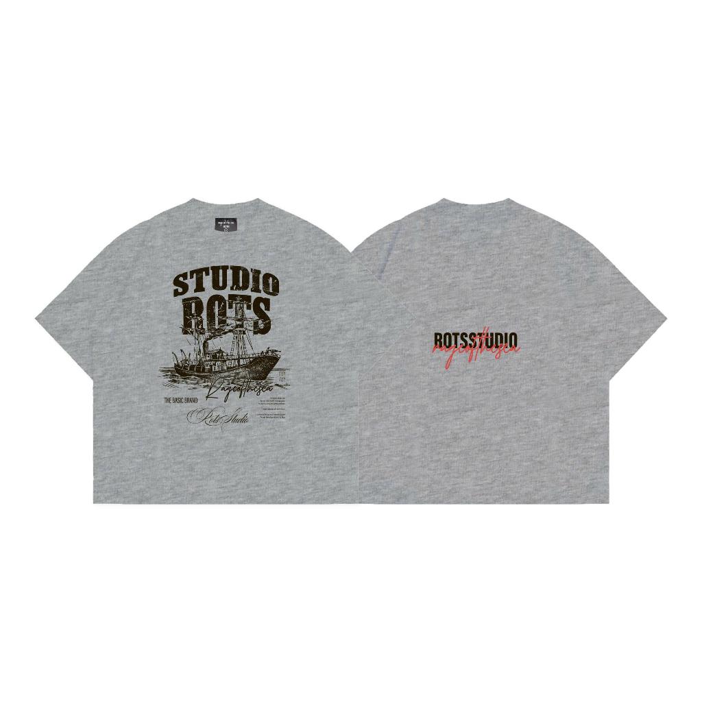 (TẶNG CARTON+PHẦN QUÀ)Áo Thun/T-shirt Cổ Tròn Unisex Form Âu Cotton 250GSM Rage Of The Sea (ROTS STUDIO)-"MY SEA" | BigBuy360 - bigbuy360.vn