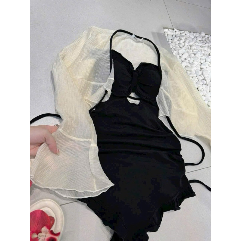 | Chang Tròn | Sét Bikini bèo kèm khoác voan Bigsize | BigBuy360 - bigbuy360.vn