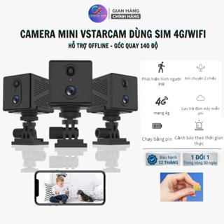 Camera Dùng Pin VStarcam Sim 4G/Wifi CB70W/CB75 – Góc Nhìn 140°, Bảo Vệ & Theo Dõi Mọi Vị Trí,  Camera Có Hồng Ngoại