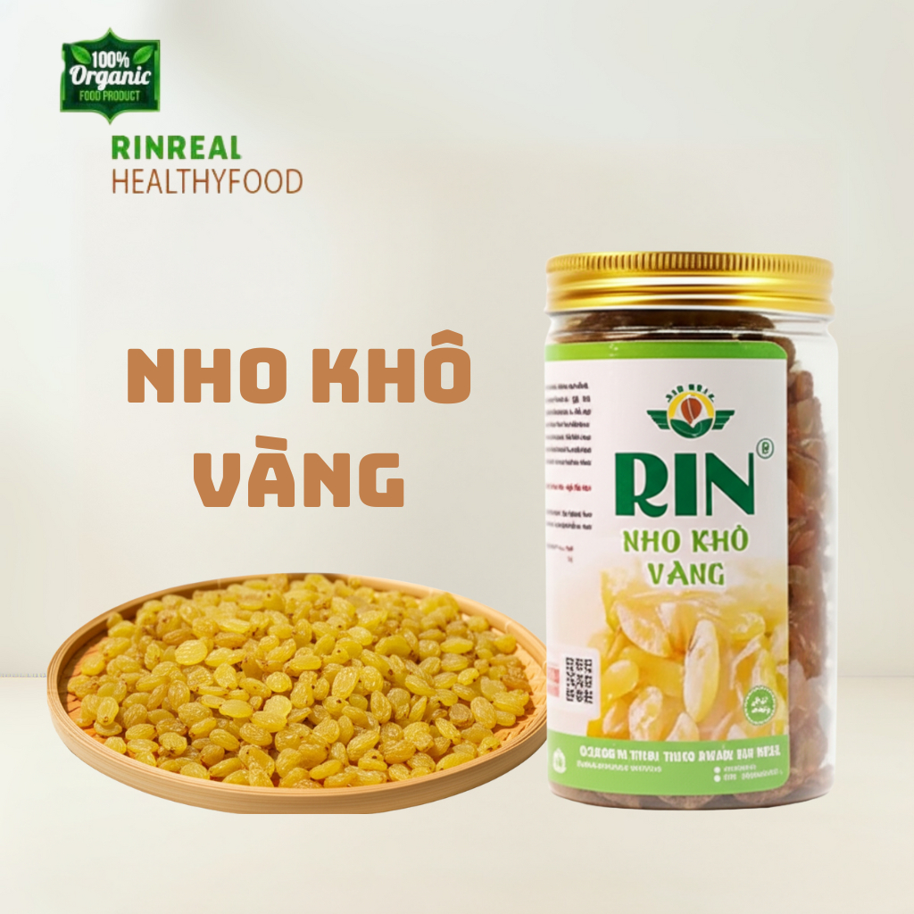 Nho khô Ấn Độ, nho vàng không tẩm đường, nho ăn kiêng giảm cân
