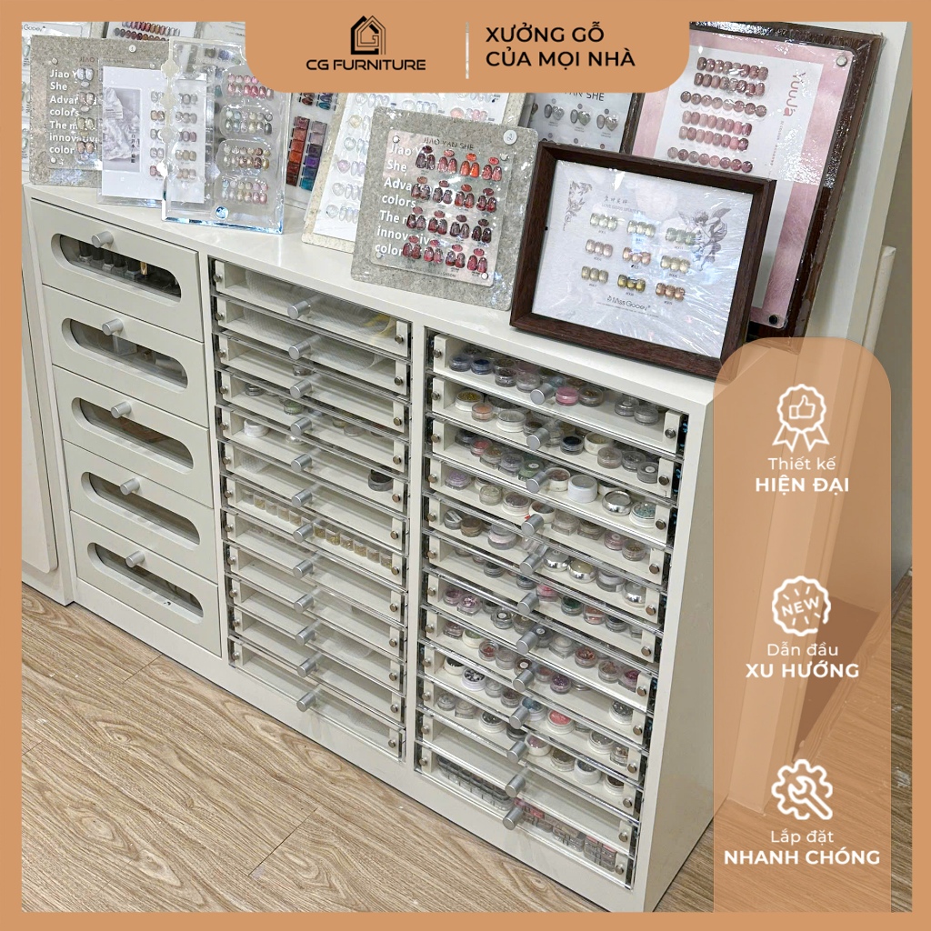 TỦ ĐỰNG DỤNG CỤ - PHỤ KIỆN NAIL 5 TẦNG - 7 TẦNG - 10 TẦNG - 12 TẦNG