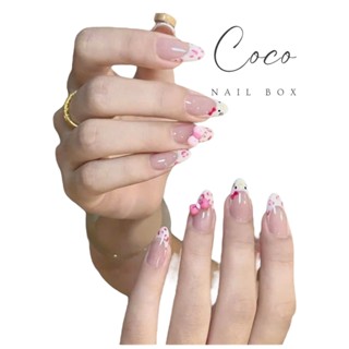 (Best Sell) Móng úp tay , Nail Box thiết kế Hello Kitty C159 đáng yêu màu hottrend CoCoNailbox
