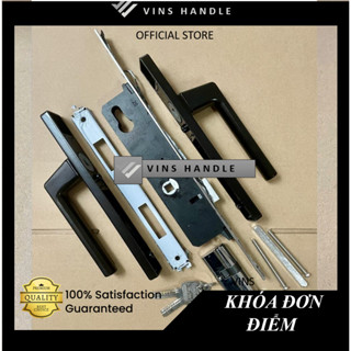 Khoá tay gạt đơn điểm KinLONG - Khoá tay gạt cửa nhôm XingFa hệ 55