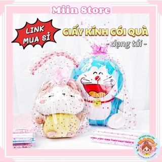 [LINK MUA SỈ] Set 50 Cái Túi Giấy Gói Quà Trong Suốt Túi Giấy Kiếng Gói Quà Hoa Gấu Bông Quà Tặng Học Sinh Nhiều Kích Cỡ